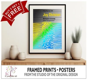 Joy Division 1980 Their Final Concert  Three FRAMED PRINTS Options EXCLUSIVE - Picture 1 of 8