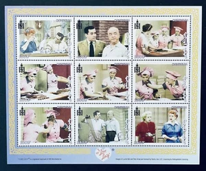 MONGOLIA I LOVE LUCY STAMPS MNH 2001 CANDY FACTORY LUCILLE BALL DESI ARNAZ COMIC - Picture 1 of 1