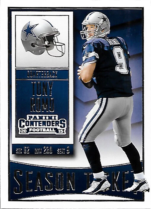 2015 Panini Contenders Football #87 Tony Romo - Dallas Cowboys - Image 1 of 1