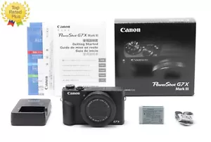 【Top Mint w/ Box】 Canon PowerShot G7 X Mark III Digital Camera Black JAPAN - Picture 1 of 9