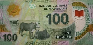 Mauritania 2017 100 Ouguiya Polymer Note B 6099298 AA - Picture 1 of 2