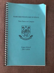 Harvard-Westlake School - New Faces On Campus - Upper School 2017-18 RARE! - Picture 1 of 6