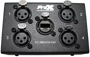 ProX XC-SBCAT6-4XF ProX Cable XC-SBCAT6-4XF 4 Channel XLR-F CAT6 Audio/DMX Snake - Picture 1 of 9