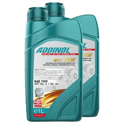 Getriebeöl ADDINOL 75W Multi Transmission Fluid 2 X 1 Liter für VW Golf Passat