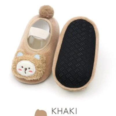Newborn Baby Girls Boys Toddlers Soft Fur Warm House Slippers Cotton Socks Shoes - Image 1 of 4
