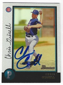 CHRIS GISSELL CHICAGO CUBS SIGNED 1998 BOWMAN BASEBALL CARD COLORADO ROCKIES - Picture 1 of 1