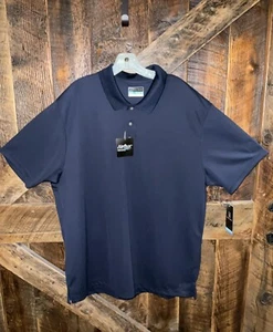 Polo golf PGA Tour uomo leggera blu scuro Airflux XXL NUOVA - Foto 1 di 7