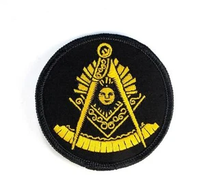 Freimaurer Past Master Quadrat und Kompass bestickt Patch Eisen Nähen PWPM5040 - Bild 1 von 1