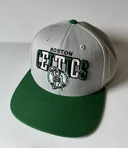 Boston Celtics Mitchell & Ness Hardwood Classics Snapback Cap Hat - Picture 1 of 7