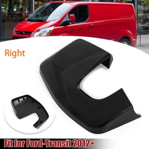 Tapa de cubierta del espejo retrovisor derecho negro brillante para Ford Transit Custom 2012-2023, - Imagen 1 de 13