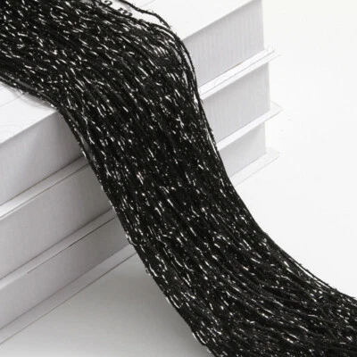 2M Glitter String Door Curtain Bead Room Dividers Tassel Fringe Window Panel - Image 1 of 4