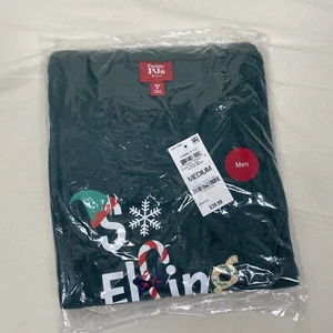 Macys Family PJs So Elfing Merry 2 Piece Set Mens Size Medium Christmas Pajamas - Picture 1 of 4