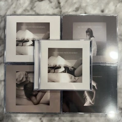 Taylor Swift Signed The Tortured Poets Department TTPD Collector CDs Bundle 🔥 - Image 1 of 4
