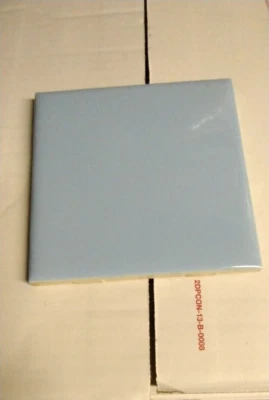 1 настенная плитка мозаика США 4-3/8 дюйма кв. Глянцевый детский синий керамический ретро винтажный 1950 MCM - Изображение 1 из 4