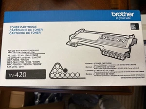 Genuine Brother TN420 Genuine Black Toner Cartridge TN 420 - Picture 1 of 5