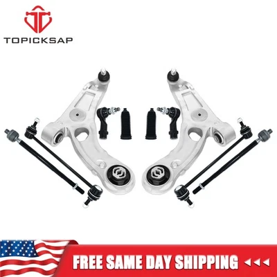 Brazos de control inferiores delanteros de 10 piezas con rótulas barras estabilizadoras barras de amarre para Chrysler 200 Foto 1 de 4