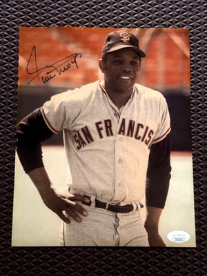 Willie Mays Signed Autograph 8x10 Photo San Francisco Giants JSA-Read - Image 1 of 4
