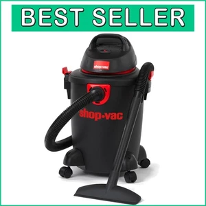 Heavy-Duty 6 Gallon Wet/Dry Vacuum with 3.5 HP Motor - Efficient Cleanup Tool - Picture 1 of 11
