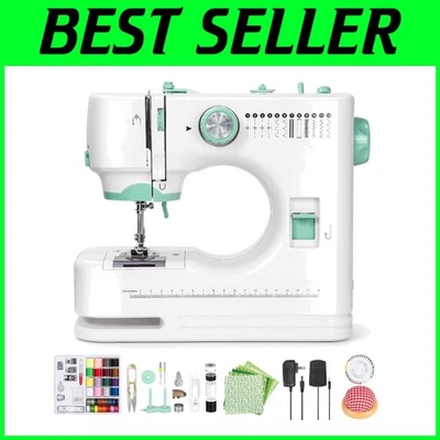 Compact Beginner-Friendly Sewing Machine with 12 Stitches & Complete Accessories - Image 1 of 4