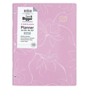 See It Bigger Jan 2026  Dec 20267 Large Print Monthly Planner Contact Notes + - Picture 1 of 8