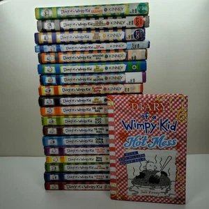 Diary Of A Wimpy Kid 1-19 Lot Set Hardcover and Paperback Ex Library Jeff Kinney - Picture 1 of 4
