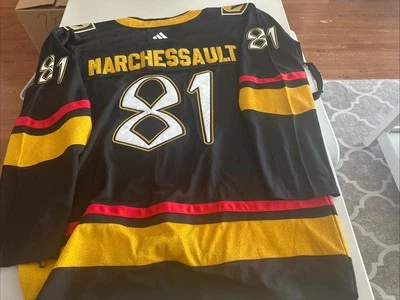 Adidas Las Vegas Golden Knights Reverse Retro Marchessault NHL Jersey Size 60 NW - Image 1 of 4