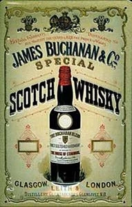 James Buchanan Whisky Geprägte Stahl Zeichen 300mm x 200mm (hi) - Picture 1 of 1