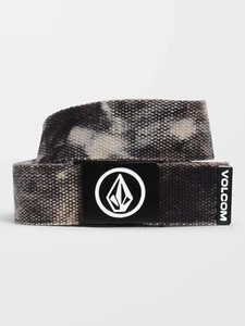 Volcom Asphalt Beach Belt Black Mens webbing belt Camo look grey smoke new - Picture 1 of 2