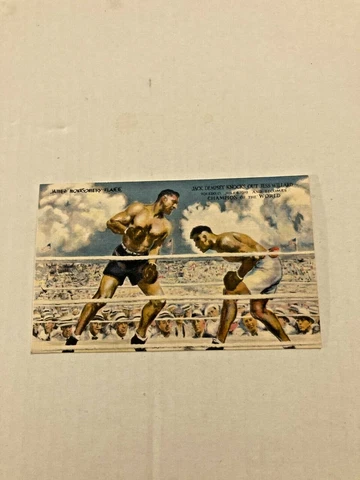 Vintage Jack Dempsey Knocks Out Jess Willard Postcard Rare Cover