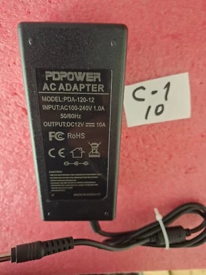 AC 100V~240V to DC 12V 10A 120W Power Supply Adapter - Image 1 of 3