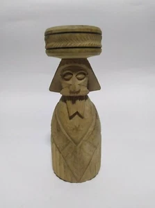 Vintage Wooden Candle Holder Candlestick Home Decor - Bild 1 von 6