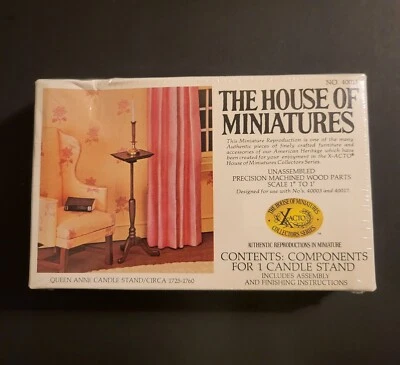 The House of Miniatures娃娃屋家具套件安妮女王蜡烛架  — 第 1/4 张图片
