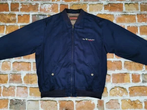 Chevignon Denim Summer Bomber Jacket Tog's Unlimited Navy Blue Size M Tip Top - Picture 1 of 9