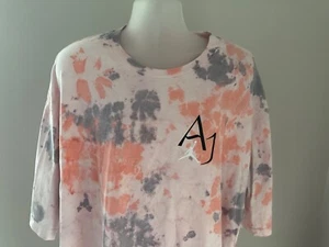 Jordan Men's Pink Tie-Dye "Air Jordan" Graphic Crew Neck S/S Tee Size 3XL, XXXL - Picture 1 of 5