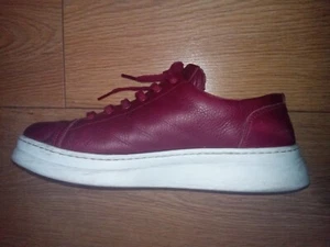 Unisex Camper Runner up leather shoes / trainers - burgundy - lace up . Free P&P - Picture 1 of 9