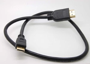 0.5m 1.5 Ft Short Mini HDMI Type C to HDMIType A Cable adapter For HDTV Camera - Picture 1 of 4