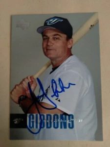 Tarjeta autografiada de John Gibbons Blue Jays 2006 cubierta superior 1212 - Imagen 1 de 3