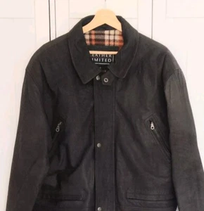 Mens Soft Leather Jacket Brown Medium - Picture 1 of 13