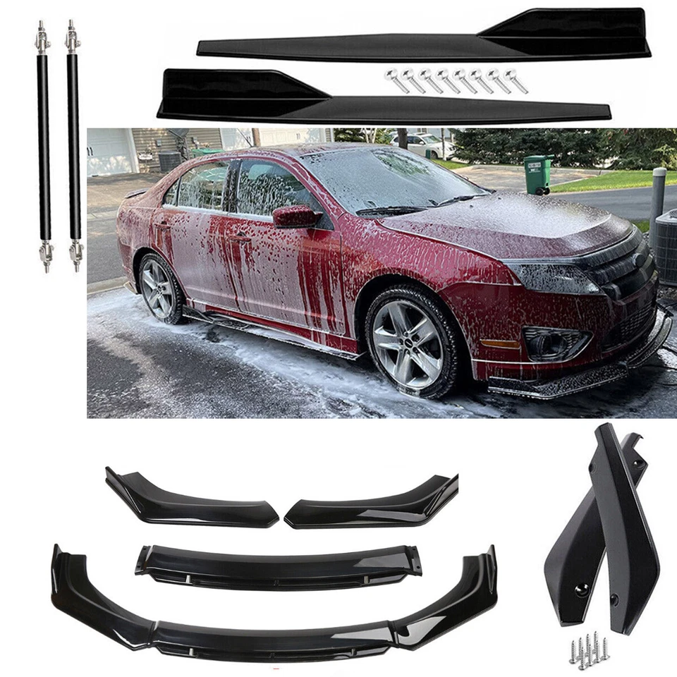 For Ford Fusion 2006-2014 Front Bumper Lip Spoiler Splitter Side Skirt Rear LiP - Imagem 1 de 4