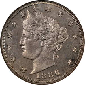1886 Liberty V Nickel Proof NGC PF66 Superb Eye Appeal Strong Strike - Picture 1 of 4