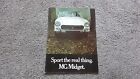 MG MIDGET SALES BROCHURE 1970-