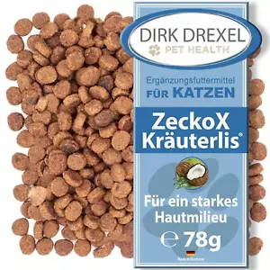 ZeckoX Kräuterlis für Katzen 78g | mit Kräuterextrakten | Kokos & Karde - Bild 1 von 7