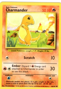 CHARMANDER 46/102 BASE SET UNLIMITED POKEMON TCG CCG 1999 NM - Picture 1 of 1