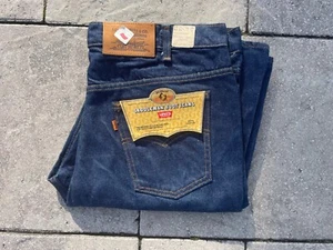 NOS DEAD STOCK 1984 LEVIS 517 SADDLEMAN BOOT CUT HERREN W40 x L34 DARK WASH JEANS - Bild 1 von 22