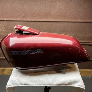 1976 HONDA CJ360T RED GAS FUEL TANK, OEM, Original, B3a - Picture 1 of 14