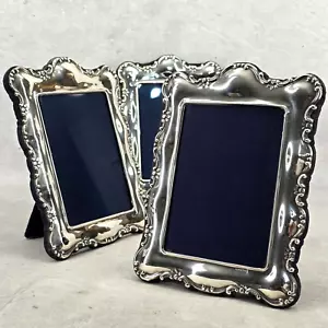 Antique Sterling Silver Photograph Frames Carr’s Of Sheffield 1988 Set of 3 - Picture 1 of 23
