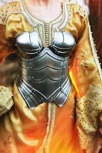 Guerrero Medieval Dama Armadura de Acero, Reina Medieval del Lago Dama Coraza Armou - Imagen 1 de 2