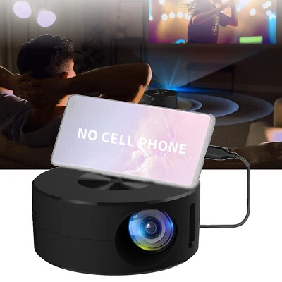 Mini Projector LED 1080P HD Home Cinema Portable Home Movie Projector fI - Image 1 of 4