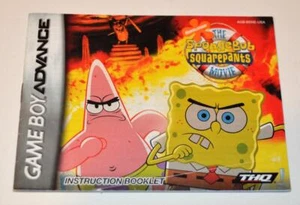 NUR HANDBUCH SpongeBob Schwammkopf: Der Film Nintendo Gameboy Advance Booklet - Bild 1 von 1