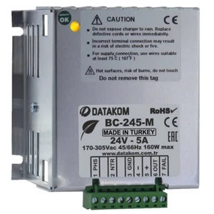DATAKOM BC-245-M (24V/5A) Generador Inicio Batería Cargador - Imagen 1 de 4